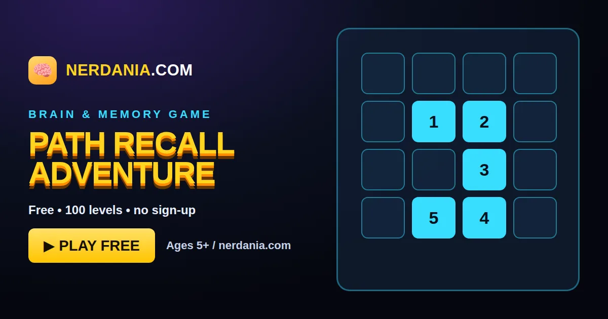 Path Recall Adventure – free online brain & memory game