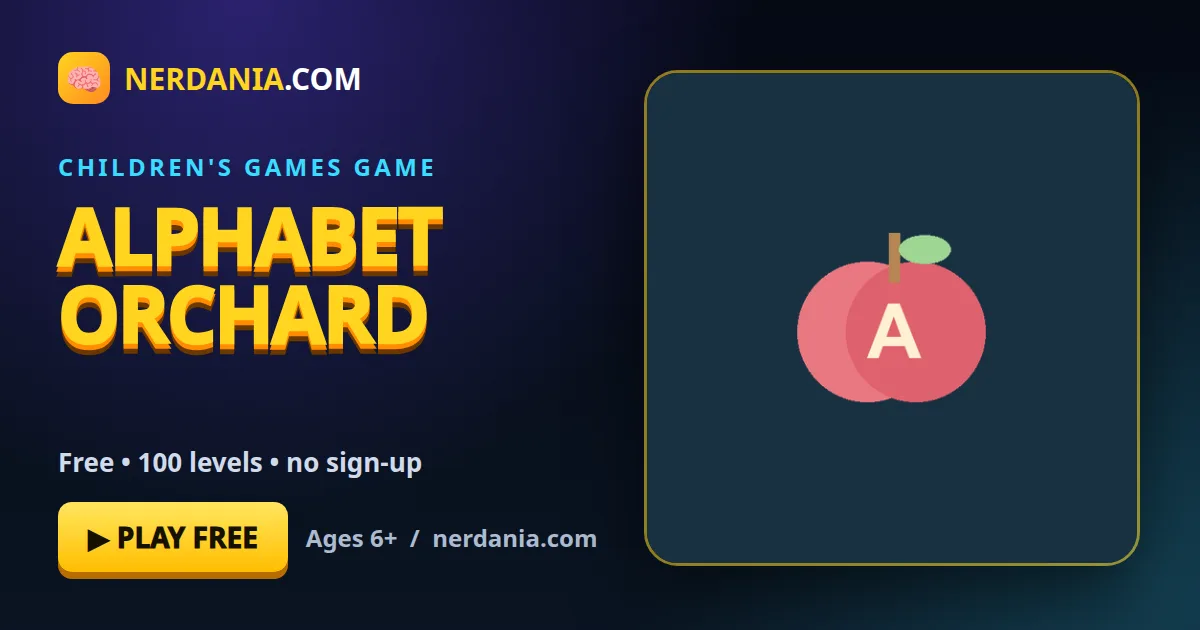 Alphabet Orchard – free online children's games game