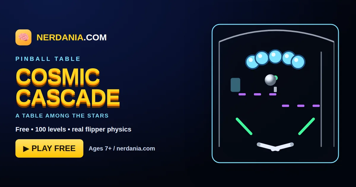 Cosmic Cascade Pinball – free online pinball game