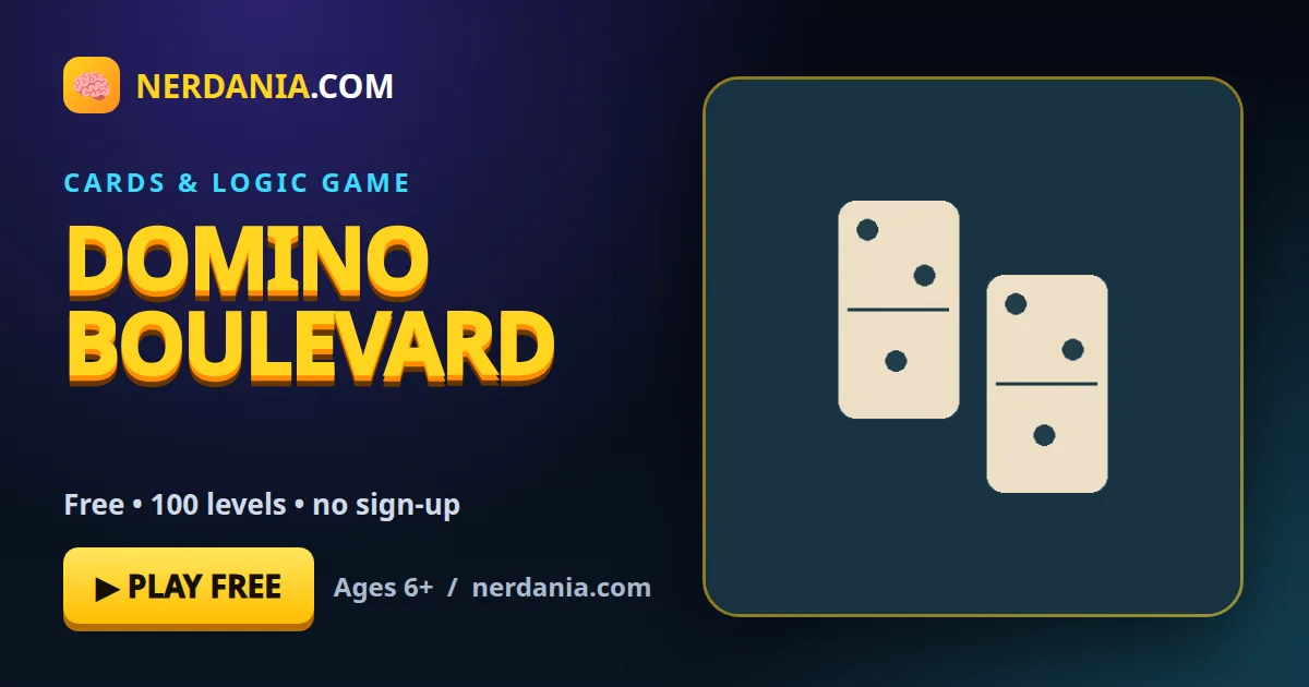Domino Boulevard – free online cards & logic game