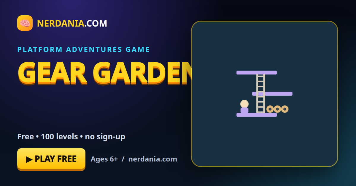 Gear Garden – free online platform adventures game