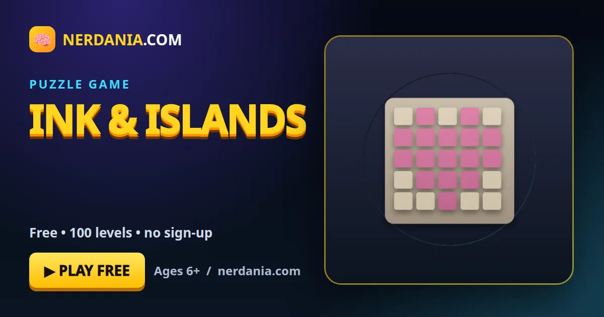 Ink & Islands – free online puzzle game