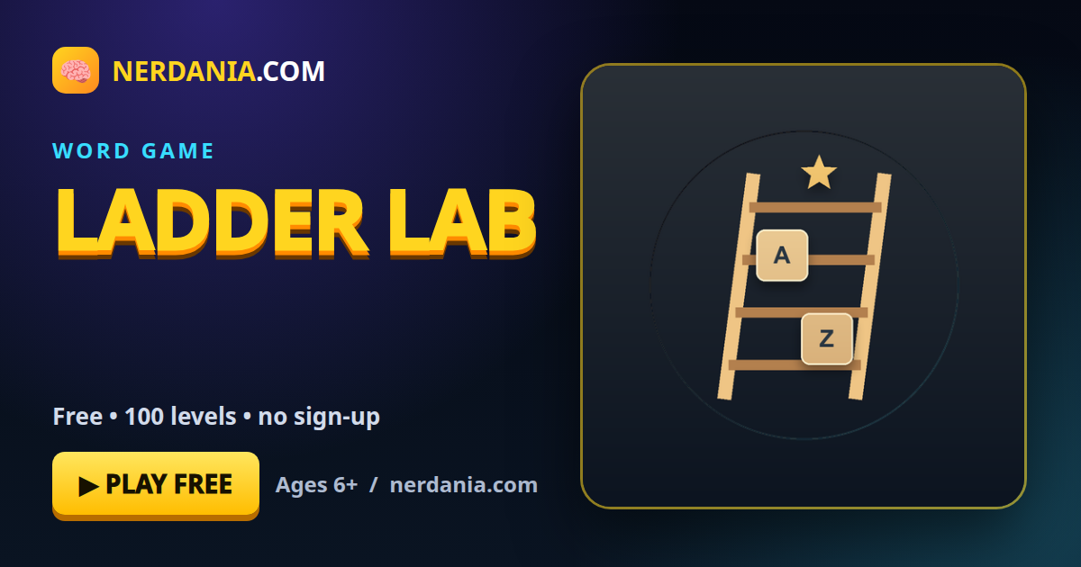 Ladder Lab – free online word game