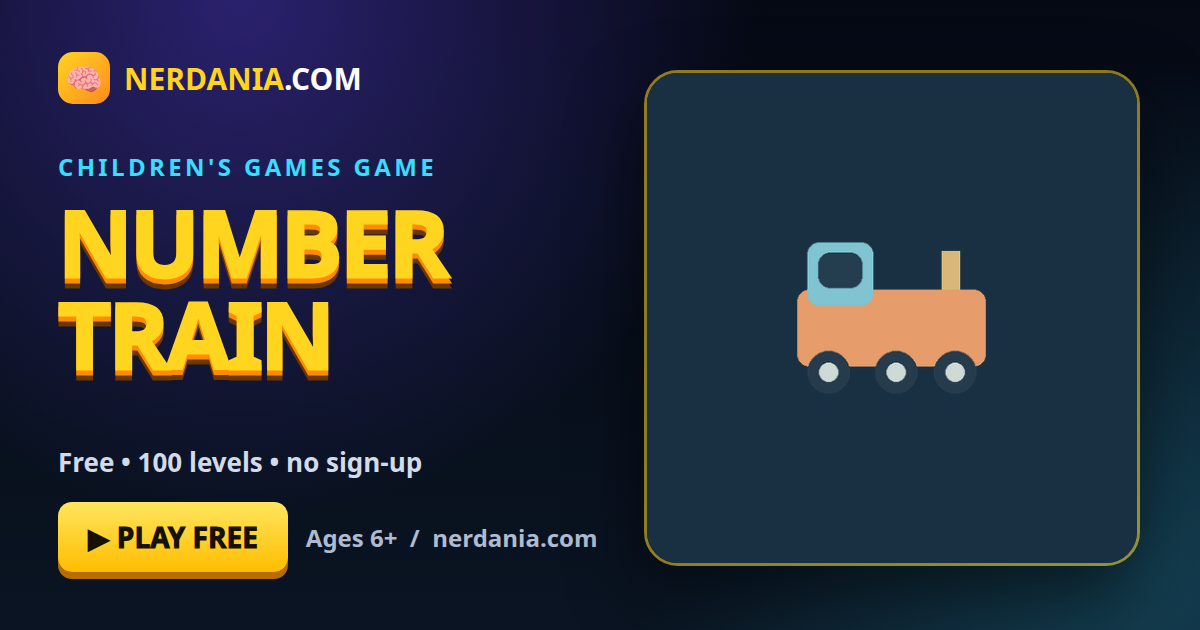 Number Train – free online children's games game