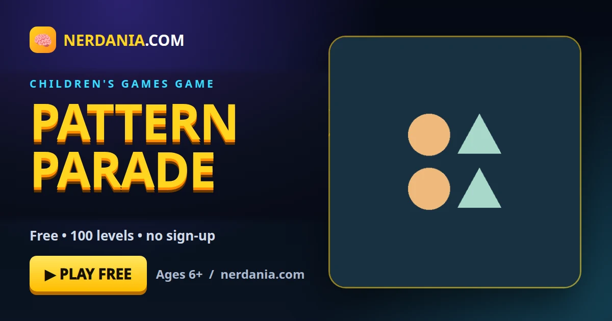 Pattern Parade – free online children's games game