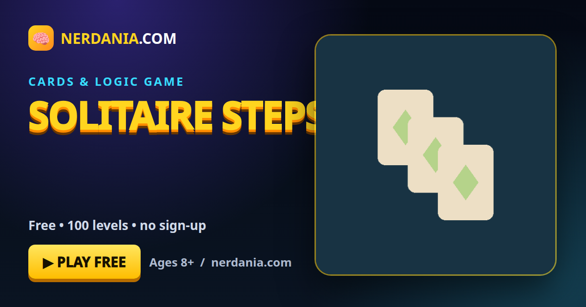 Solitaire Steps illustrated game artwork